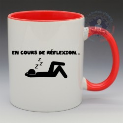 MUG Humoristique "En cours de réflexion..." (en Céramique 350ml)