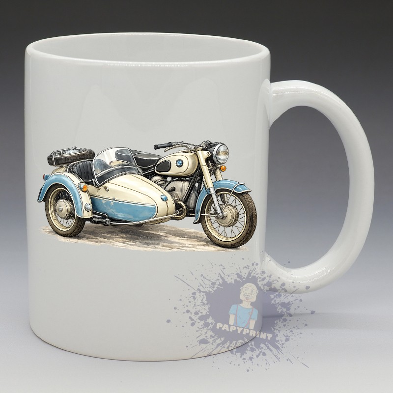 MUG Moto - "Side-Car BMW Vintage" (en Céramique 350ml)