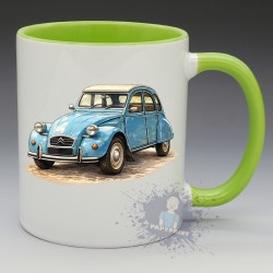Mug Citroën 2CV bleue | Papy Print