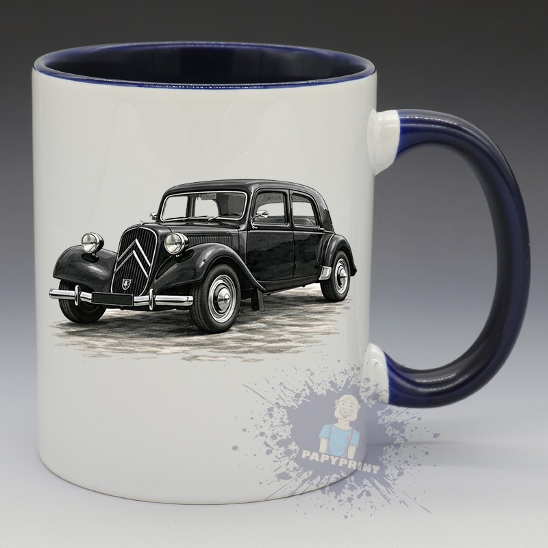 Mug Citroën Traction Noire | Papy Print