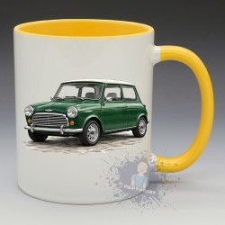 Mug Mini Cooper vert anglais | Papy Print