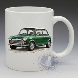 Mug Mini Cooper vert anglais | Papy Print