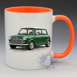 Mug Mini Cooper vert anglais | Papy Print