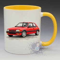 MUG Automobile - "Peugeot 205 GTI" (N°01) (en Céramique 350ml)