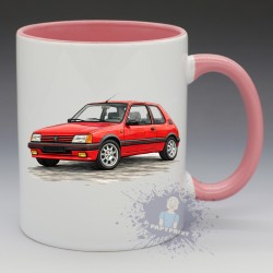 MUG Automobile - "Peugeot 205 GTI" (N°01) (en Céramique 350ml)