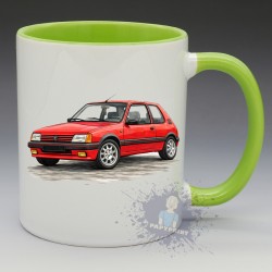 MUG Automobile - "Peugeot 205 GTI" (N°01) (en Céramique 350ml)