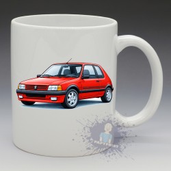 MUG Automobile - "Peugeot 205 GTI" (N°02) (en Céramique 350ml)