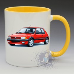 MUG Automobile - "Peugeot 205 GTI" (N°02) (en Céramique 350ml)