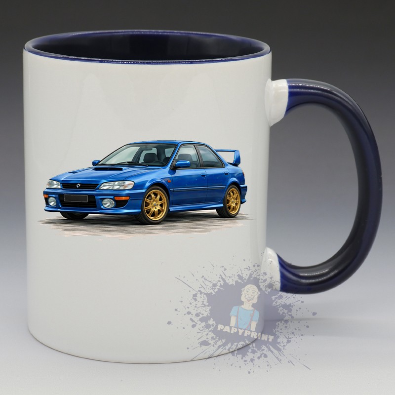 MUG Automobile - "Subaru Impreza" (en Céramique 350ml)