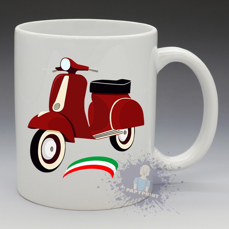 Mug Vespa Rouge | Papy Print
