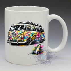 Mug Combi VW T1 Street Art | Papy Print