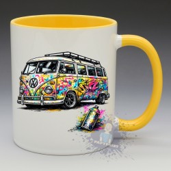 Mug Combi VW T1 Street Art | Papy Print