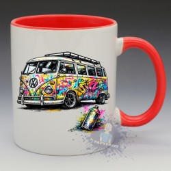 Mug Combi VW T1 Street Art | Papy Print