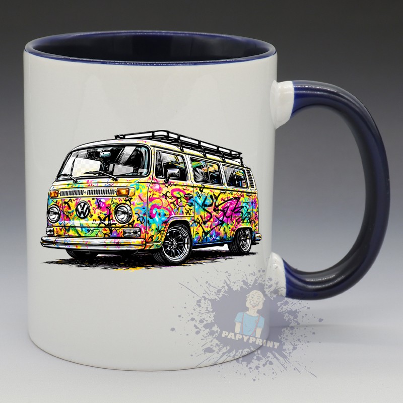 Mug Combi VW T2 Street Art | Papy Print