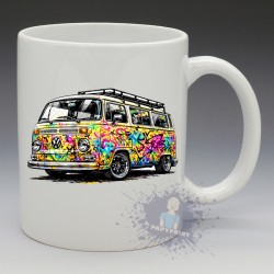 Mug Combi VW T2 Street Art | Papy Print