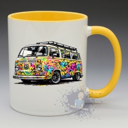 Mug Combi VW T2 Street Art | Papy Print