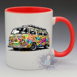 Mug Combi VW T2 Street Art | Papy Print