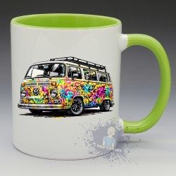 Mug Combi VW T2 Street Art | Papy Print