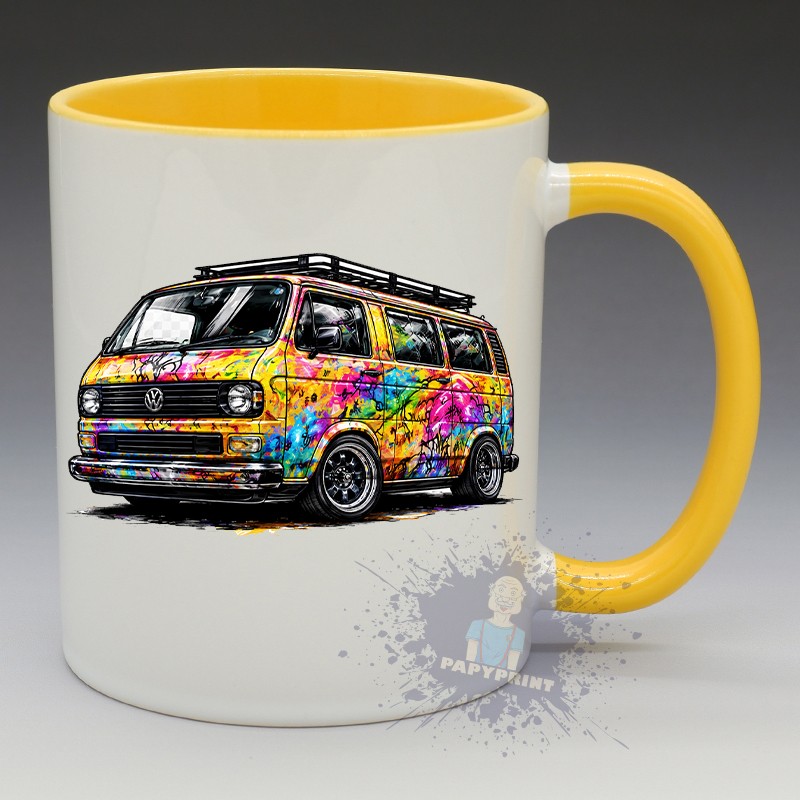 Mug Combi VW T3 Street Art | Papy Print