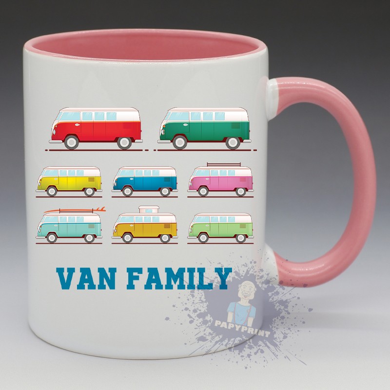 Mug Van Family | Papy Print