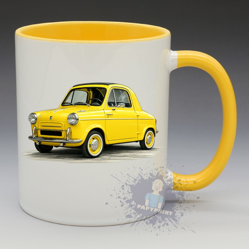 Mug Vespa 400 jaune | Papy Print