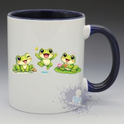MUG Animaux - "Le Trio de Grenouilles" (en Céramique 350ml)