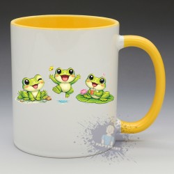MUG Animaux - "Le Trio de Grenouilles" (en Céramique 350ml)