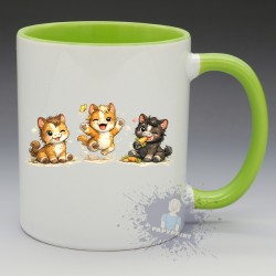 MUG Animaux - "Le Trio de Chevaux" (en Céramique 350ml)