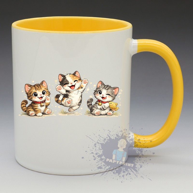 Mug Trio de Chatons | Papy Print