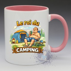 MUG Humoristique - "Le Roi du Camping" (en Céramique 350ml)