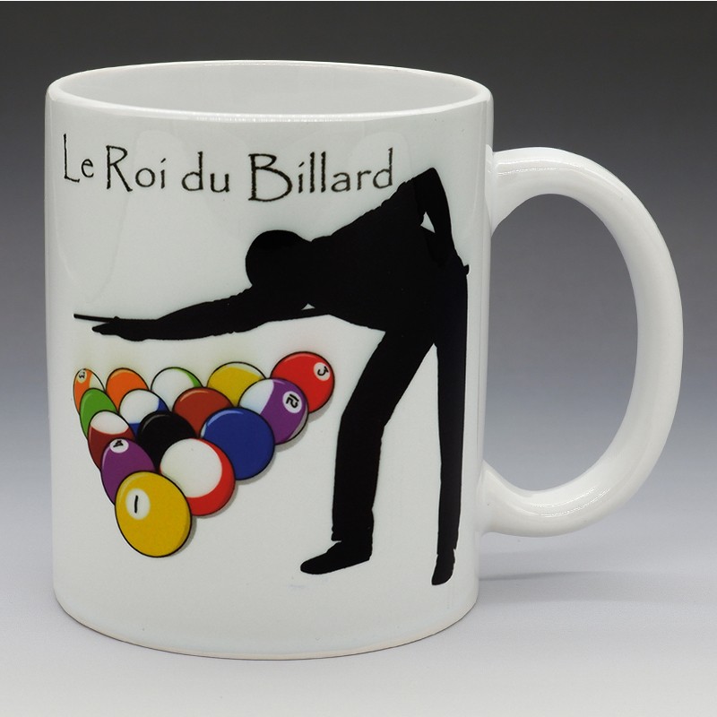 MUG Humoristique - "Le Roi du Billard" (en Céramique 350ml)