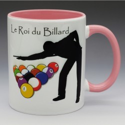 MUG Humoristique - "Le Roi du Billard" (en Céramique 350ml)