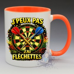 Mug "J'peux pas j'ai fléchettes" | Papy Print