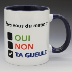 Mug "Êtes-vous du matin ?" | Papy Print