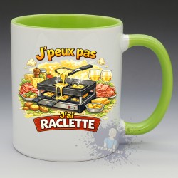 Mug "J'peux pas j'ai raclette" | Papy Print