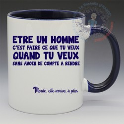 Mug "Être un homme c'est..." | Papy Print