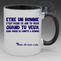 Mug "Être un homme c'est..." | Papy Print