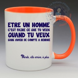 Mug "Être un homme c'est..." | Papy Print