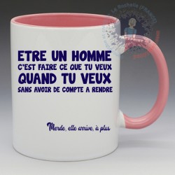 Mug "Être un homme c'est..." | Papy Print