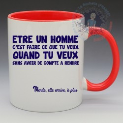 Mug "Être un homme c'est..." | Papy Print