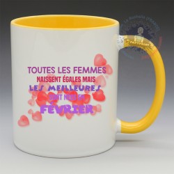 Mug "Les meilleures naissent en février" | Papy Print