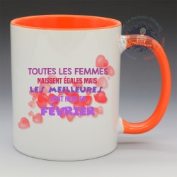 Mug "Les meilleures naissent en février" | Papy Print