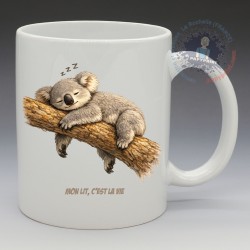 Mug "Mon lit c'est la vie" | Papy Print