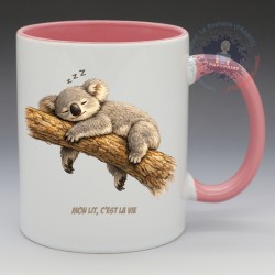 Mug "Mon lit c'est la vie" | Papy Print