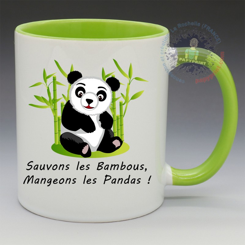 Mug "Sauvons les bambous" | Papy Print