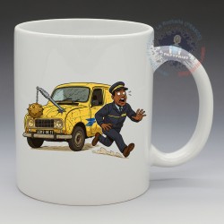 MUG Automobile - Cinéma année 90' "La Renault 4 - 4L des Visiteurs" (en Céramique 350ml)