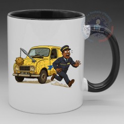 MUG Automobile - Cinéma année 90' "La Renault 4 - 4L des Visiteurs" (en Céramique 350ml)