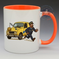 MUG Automobile - Cinéma année 90' "La Renault 4 - 4L des Visiteurs" (en Céramique 350ml)