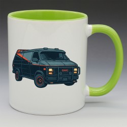 Mug Automobile Série TV année 80-90 - "Le Van GMC de l'Agence tous risque" (en Céramique 350ml)