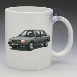 MUG Automobile - "Peugeot 309 GTI" (Grey) (en Céramique 350ml)